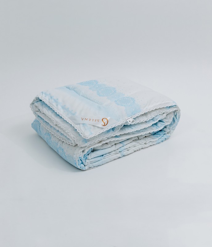 Одеяло SELENA Provence line 2-х спальный, 172x205, Всесезонное, с наполнителем 'лебяжий пух' (полиэфирное волокно.