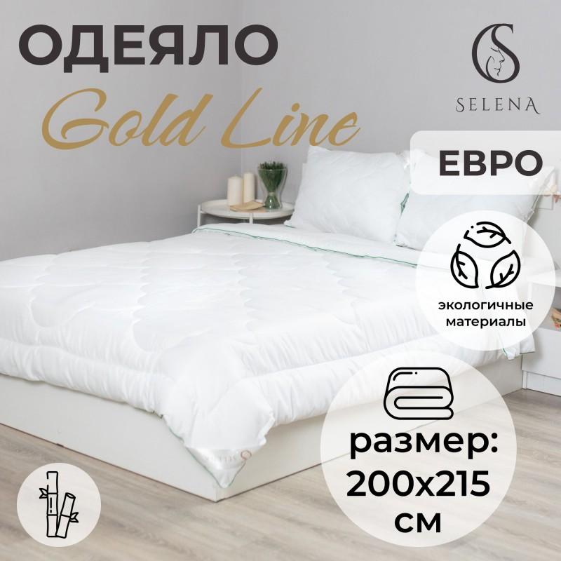 Одеяло SELENA 'GOLD LINE', 200х215 см, Микрофибра, Бамбук 250 г