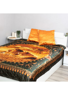 Покрывало ультрастеп 175х200 (+/-5 см) шёлк (100 % полиэстер) "Золото Саванны"