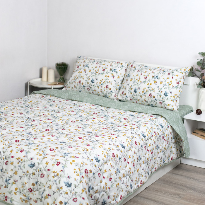 Набор летний Люция двуспальный, поплин (хлопок 100 %), наволочка (50х70) 