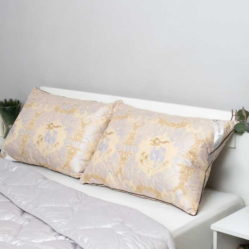 Подушка 'Sky line Верблюжья шерсть', 50х70см, с наполнителем верблюжья шерсть/полиэфирное микроволокно.