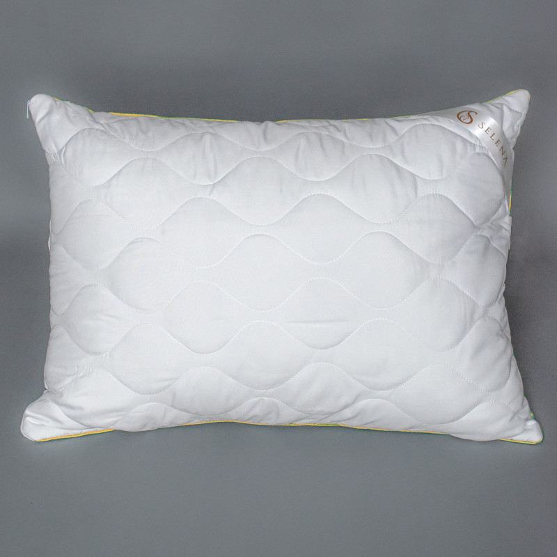 Подушка стеганая SELENA 'GOLD LINE' 50х70 см, микрофибра, овечья шерсть