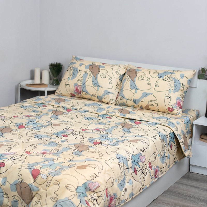 Набор летний БИЛД 2 сп, полисатин (полиэстер 100 %), наволочка (50х70)