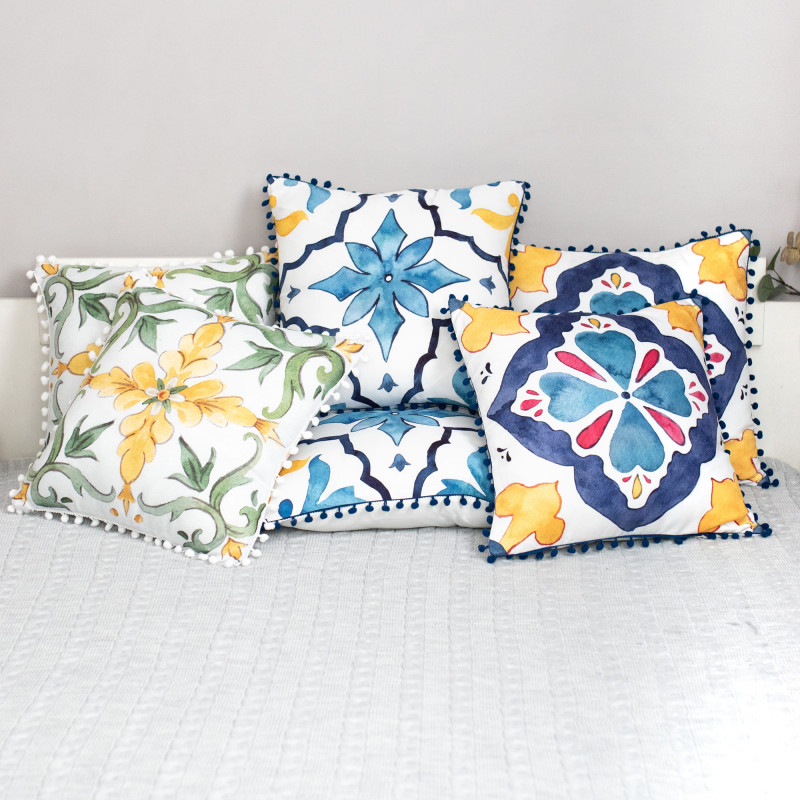 Набор декоративных подушек со съемным чехлом 45х45 см, 2 шт, RH 23977 SELENA