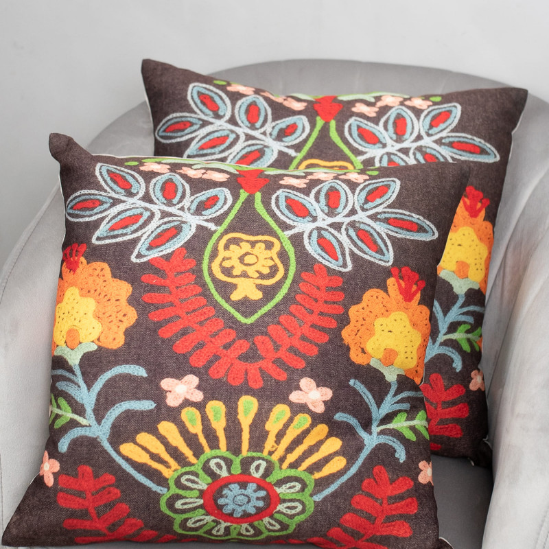 Набор декоративных подушек со съемным чехлом 45х45 см, 2 шт, RH 24046 SELENA