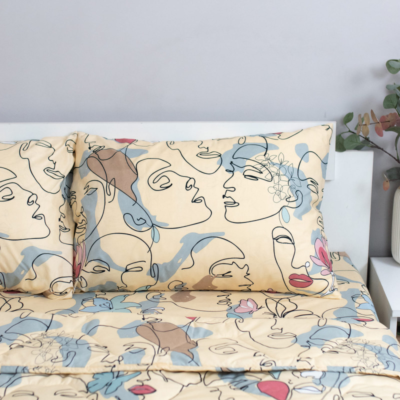 Набор летний БИЛД евро, полисатин (полиэстер 100 %), наволочка (50х70)