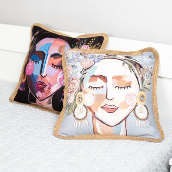  Набор декоративных подушек со съемным чехлом майн+ком 45х45 (см)-2 шт. (RH 24205+RH 24206) SELENA