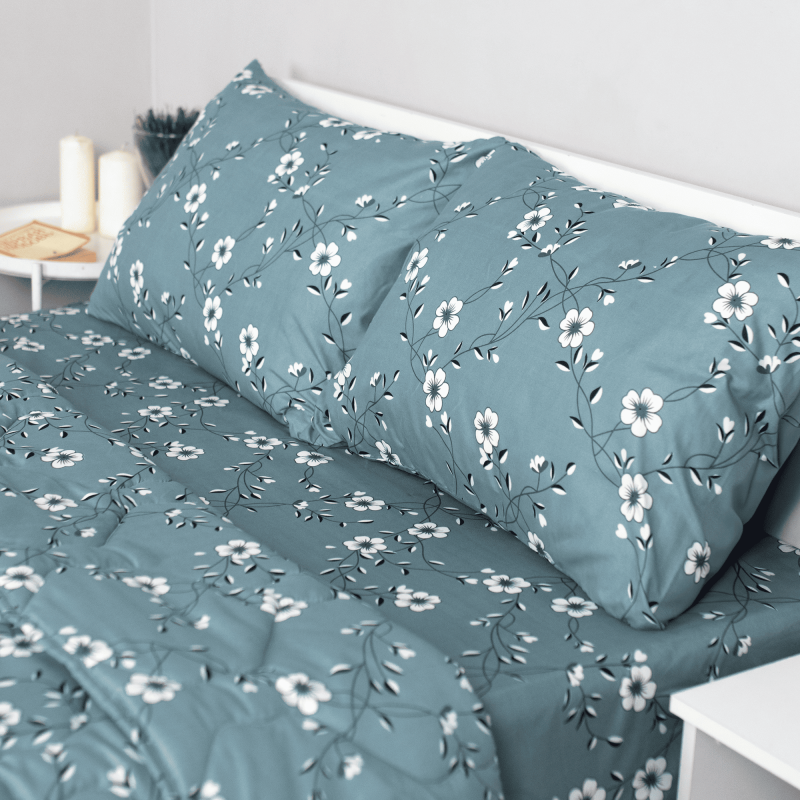 Набор летний КСЕНИЯ 1,5 сп, полисатин (полиэстер 100 %), наволочка (50х70)