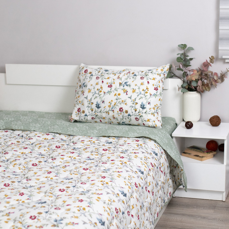 Набор летний Люция 1,5 спальный, поплин (хлопок 100 %), наволочка (50х70) 