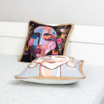  Набор декоративных подушек со съемным чехлом майн+ком 45х45 (см)-2 шт. (RH 24205+RH 24206) SELENA