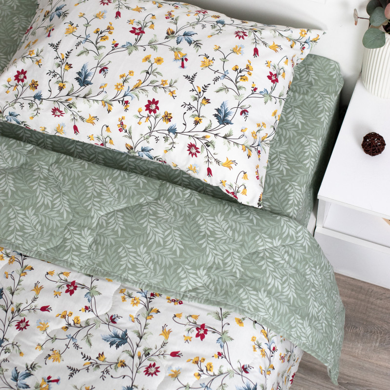 Набор летний Люция 1,5 спальный, поплин (хлопок 100 %), наволочка (50х70) 