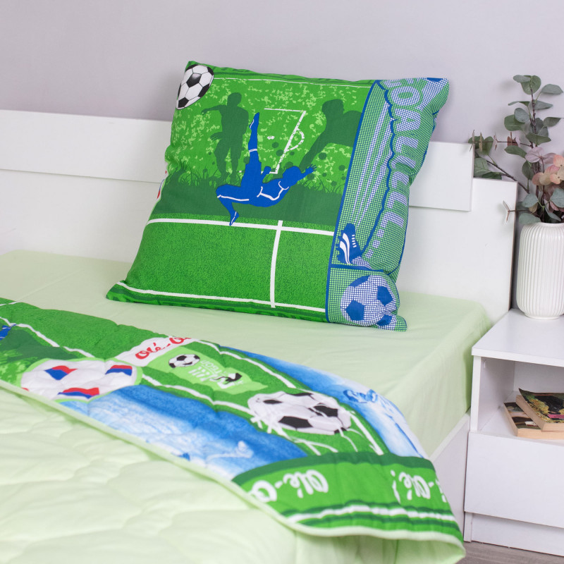 Набор летний  Пеле 1,5 сп, поплин (хлопок 100 %), наволочка (70х70)