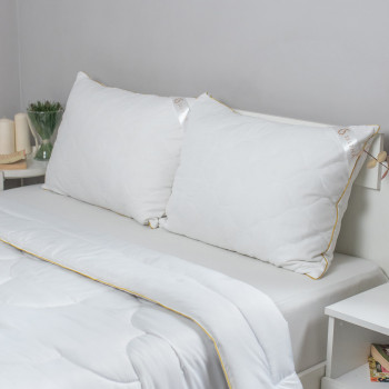 Подушка стеганая SELENA 'GOLD LINE' 50х70 см, микрофибра, овечья шерсть