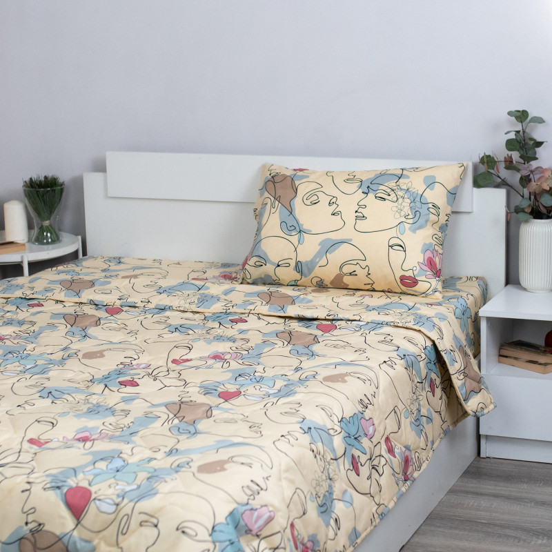 Набор летний БИЛД 1,5 сп, полисатин (полиэстер 100 %), наволочка (50х70)