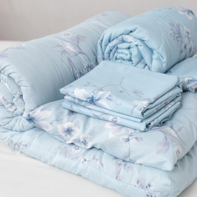 Спальный комплект 6 в 1 (матрас, одеяло, подушка, КПБ) SELENA