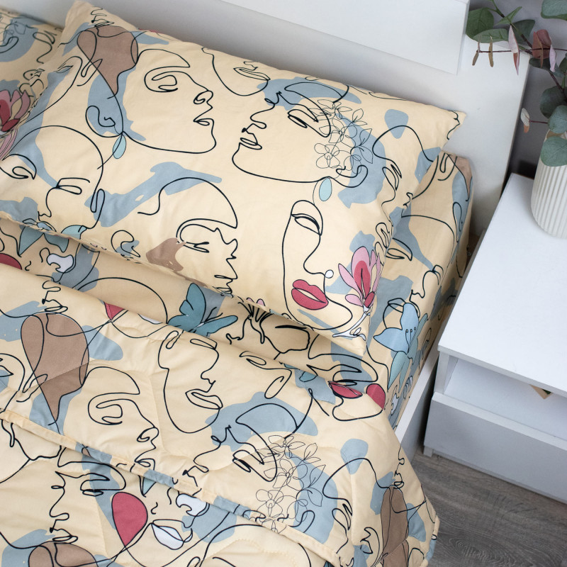 Набор летний БИЛД евро, полисатин (полиэстер 100 %), наволочка (50х70)