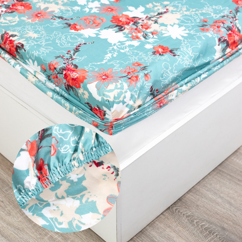 Набор летний ЛУННА евро, полисатин (полиэстер 100 %), наволочка (50х70)