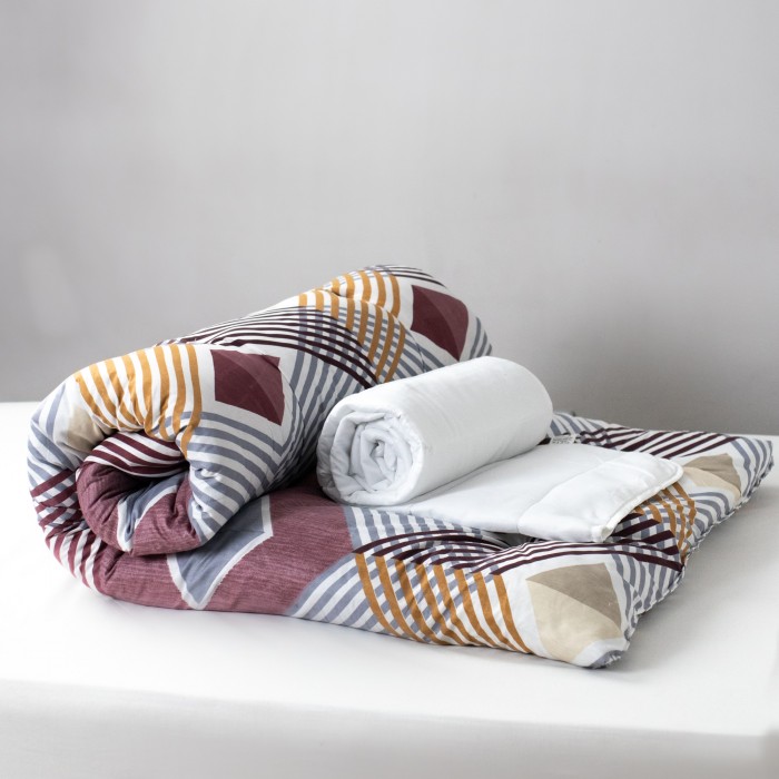 Комплект 2 в 1 матрас Комфортный сон 90х190 см и наматрасник 90х200 см